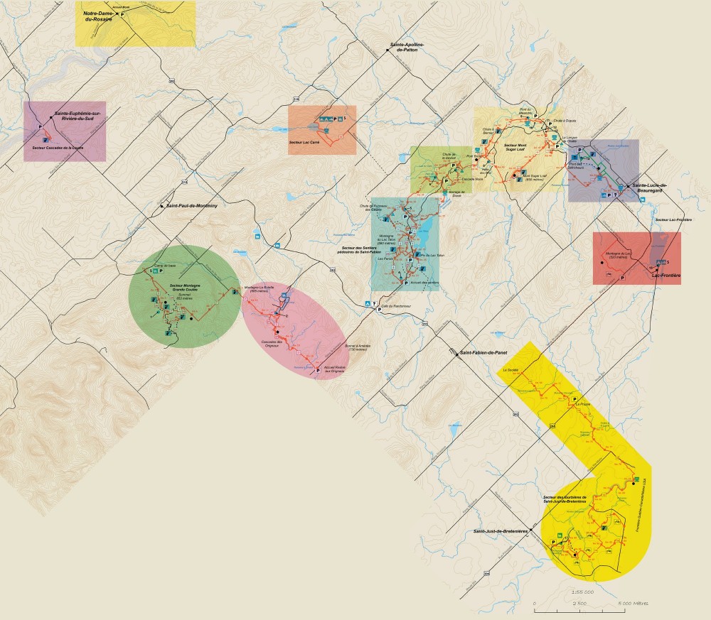 Carte du sentier des Appalaches - Arquidia Mantina
