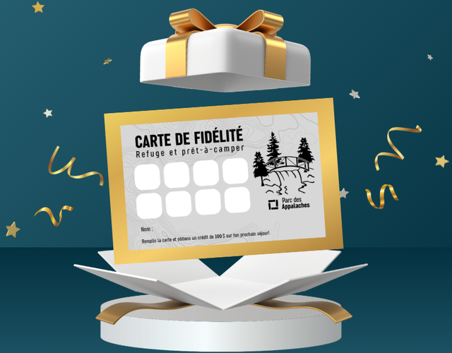 Une carte de fidélité, pour nos amoureux du parc!